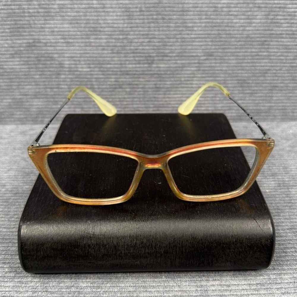 Ray-Ban Shirley RB5497 Eyeglasses Orange Yellow Cat Eye Frames 54-14-140 Y2K